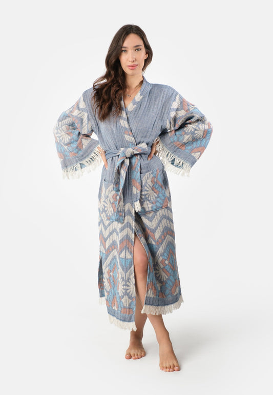 Perissa Robe - Blue