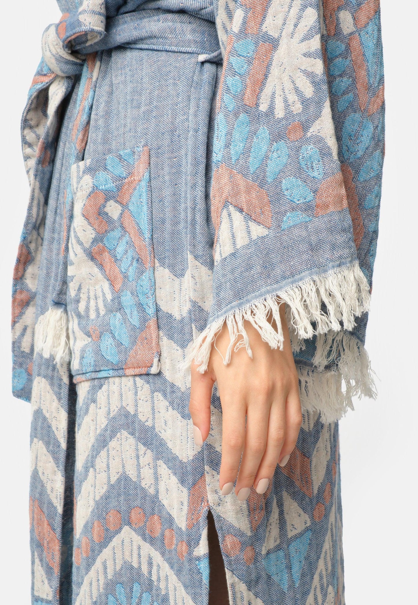 Perissa Robe - Blue - Marsikoh