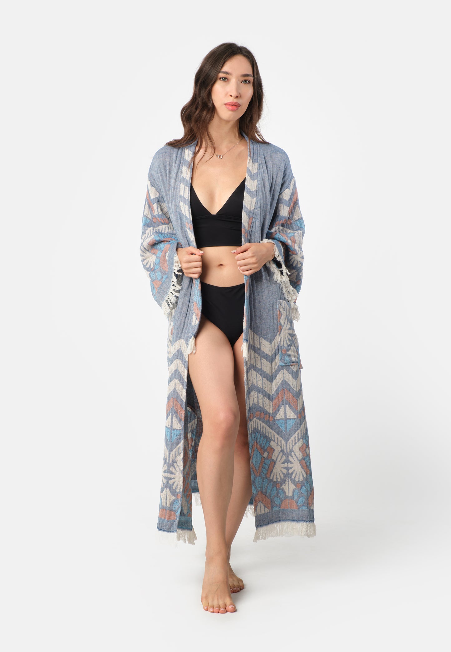 Perissa Robe - Blue