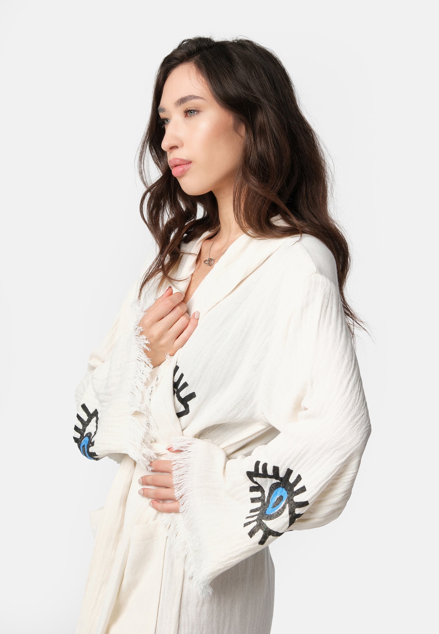 Nuvola Luxe Robe - Evil Eye Wooden Stamp