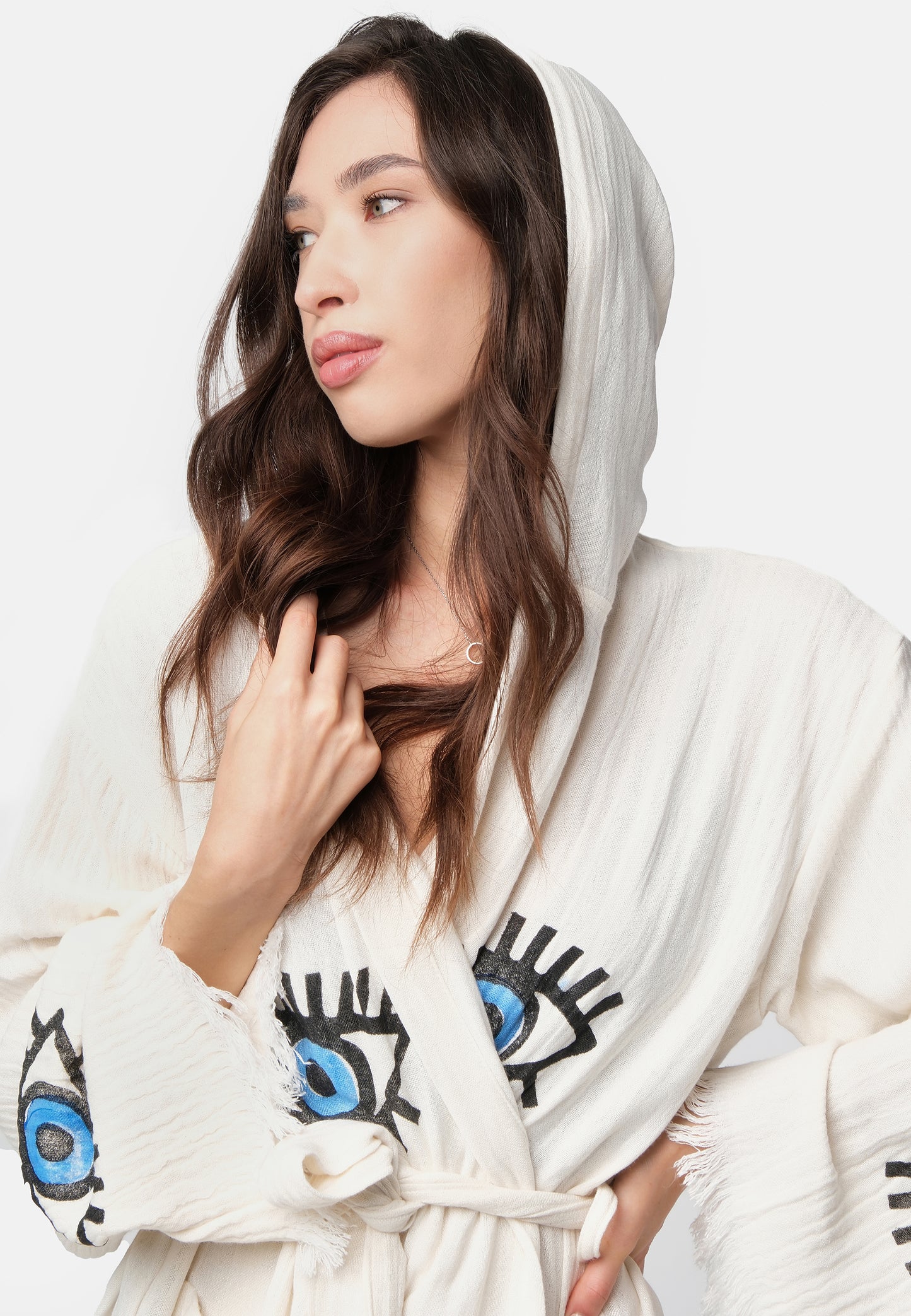 Nuvola Luxe Robe - Evil Eye Wooden Stamp