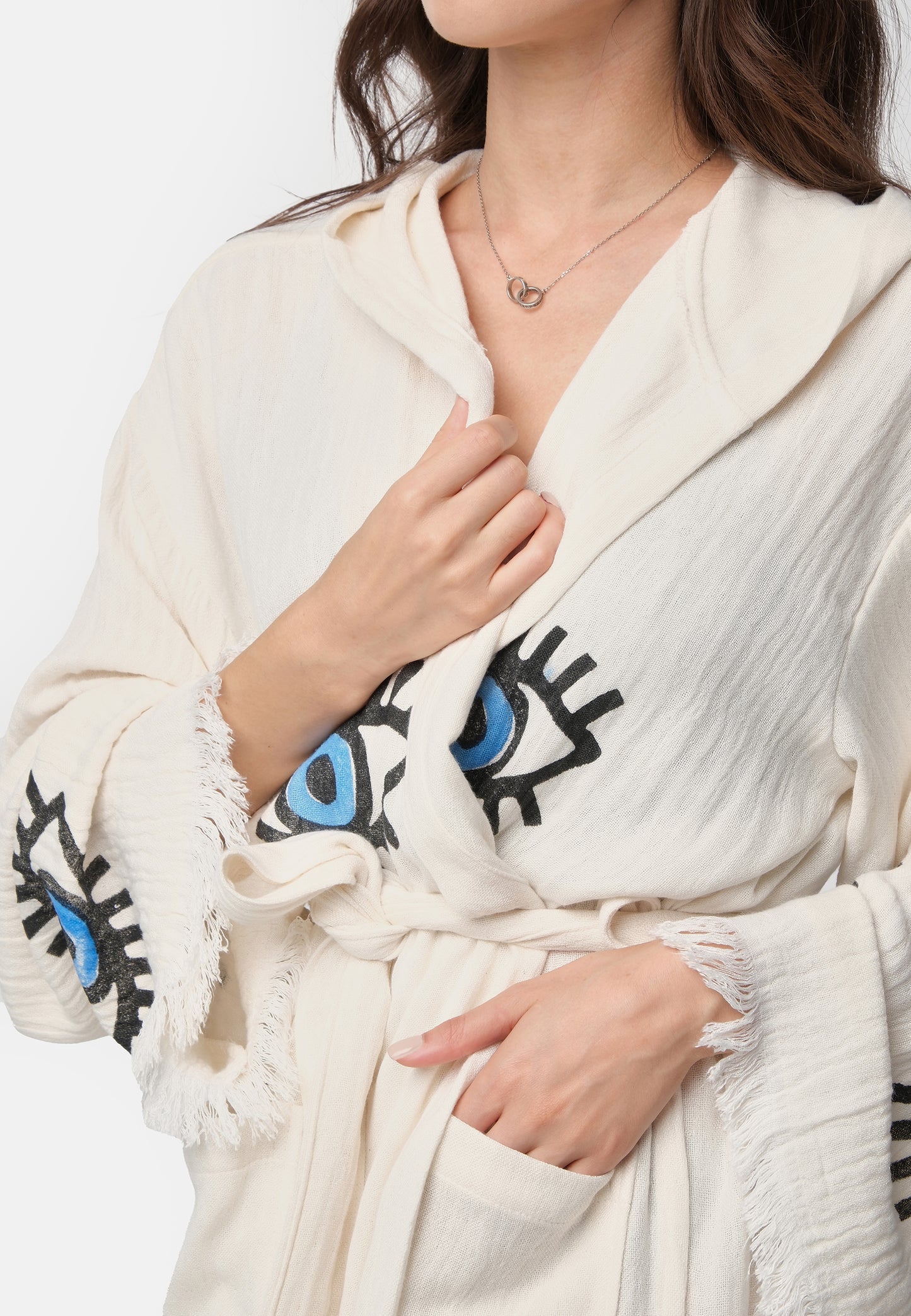 Nuvola Luxe Robe - Evil Eye Wooden Stamp