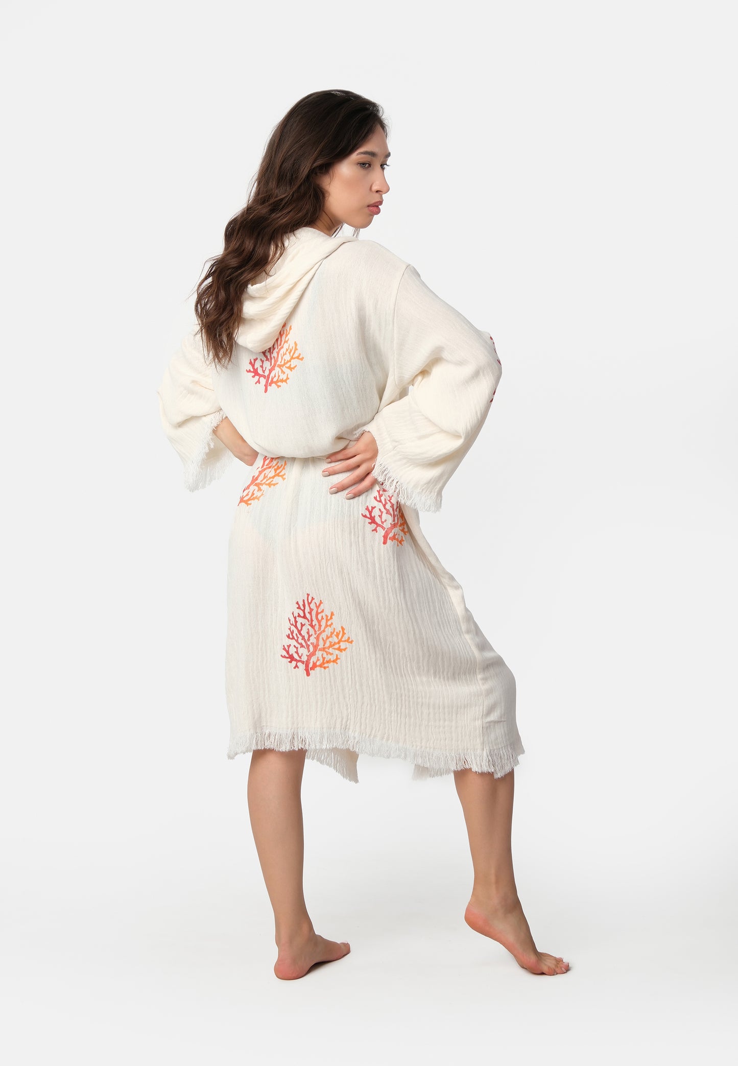 Nuvola Luxe Robe - Coral Wooden Stamp