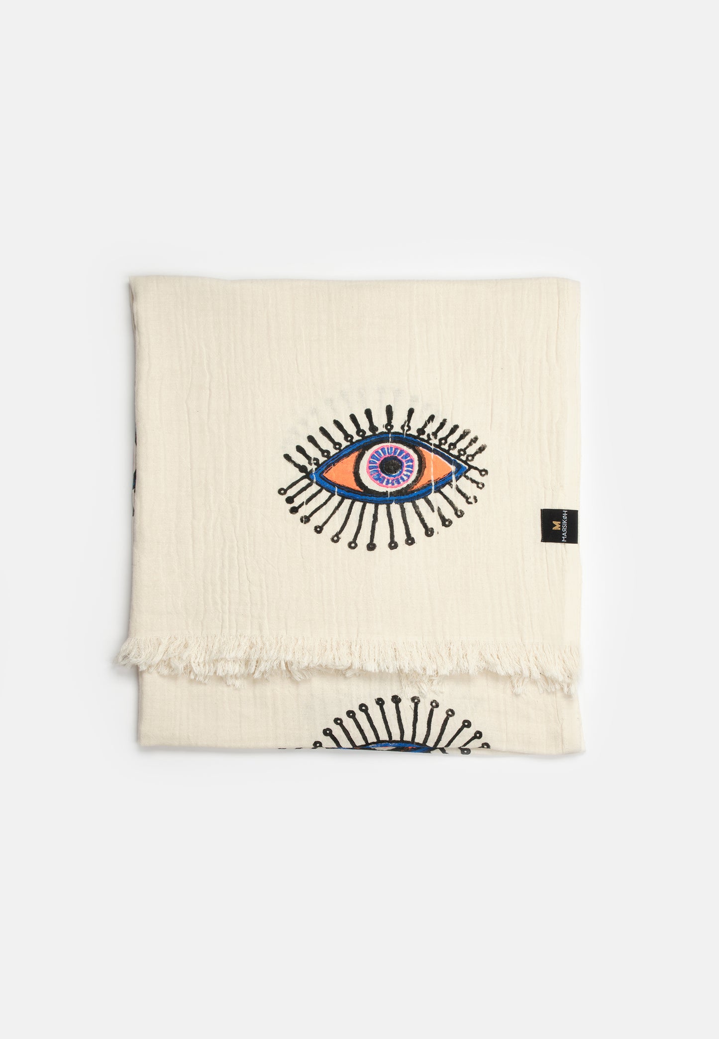 Evil Eye Peshtemal / Purple&Orange