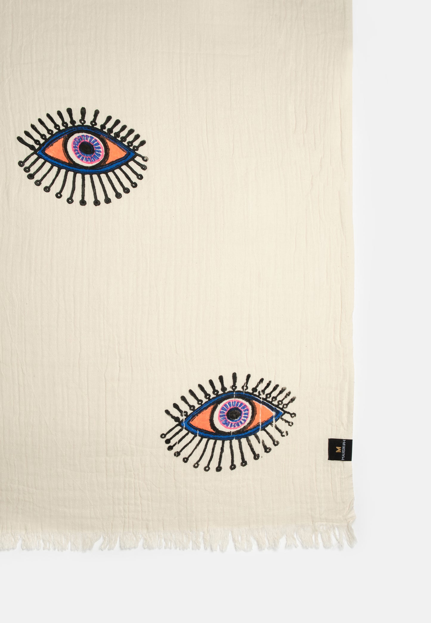 Evil Eye Peshtemal / Purple&Orange