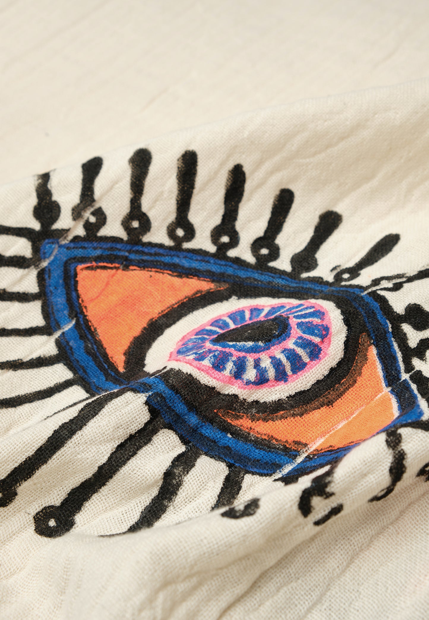 Evil Eye Peshtemal / Purple&Orange