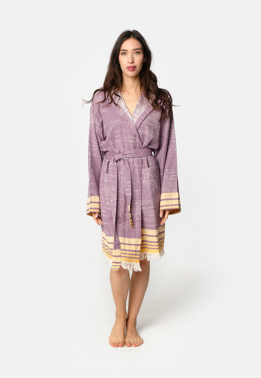 Melange Robe - Purple