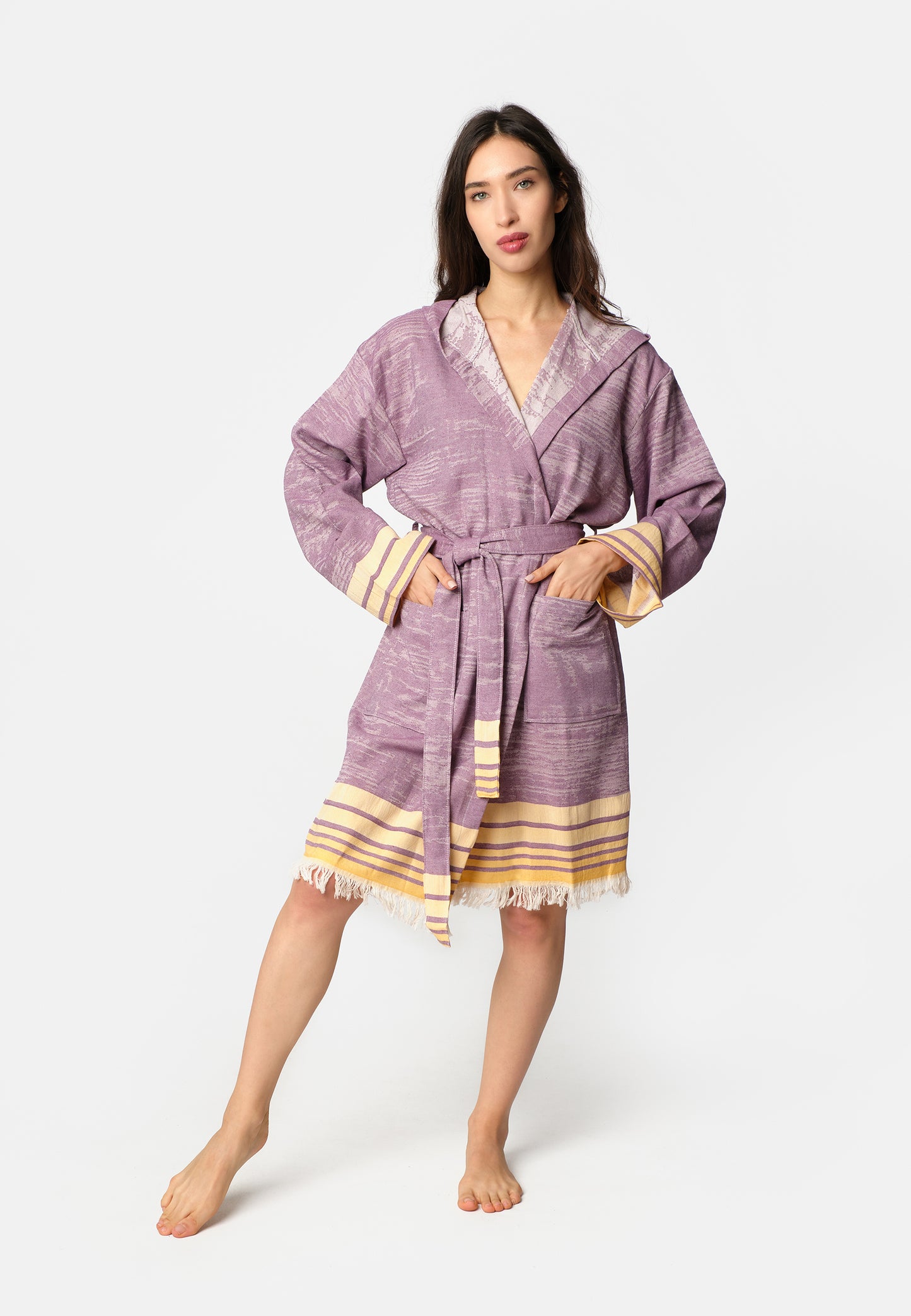 Melange Robe - Purple