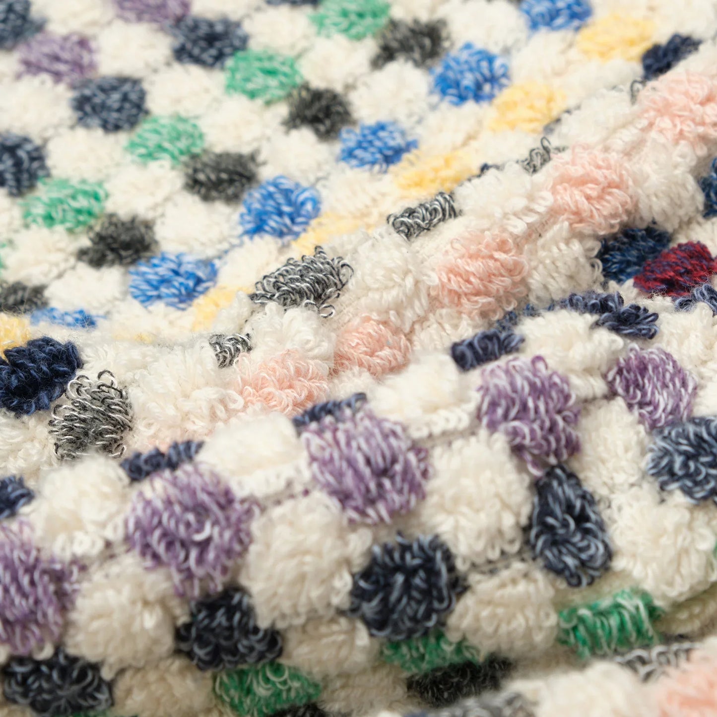 PomPom Terry Beach Bath Towel / Blue-Grey - Marsikoh