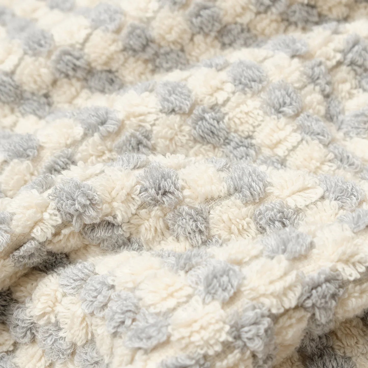 PomPom Terry Beach Bath Towel / Light Grey - Marsikoh