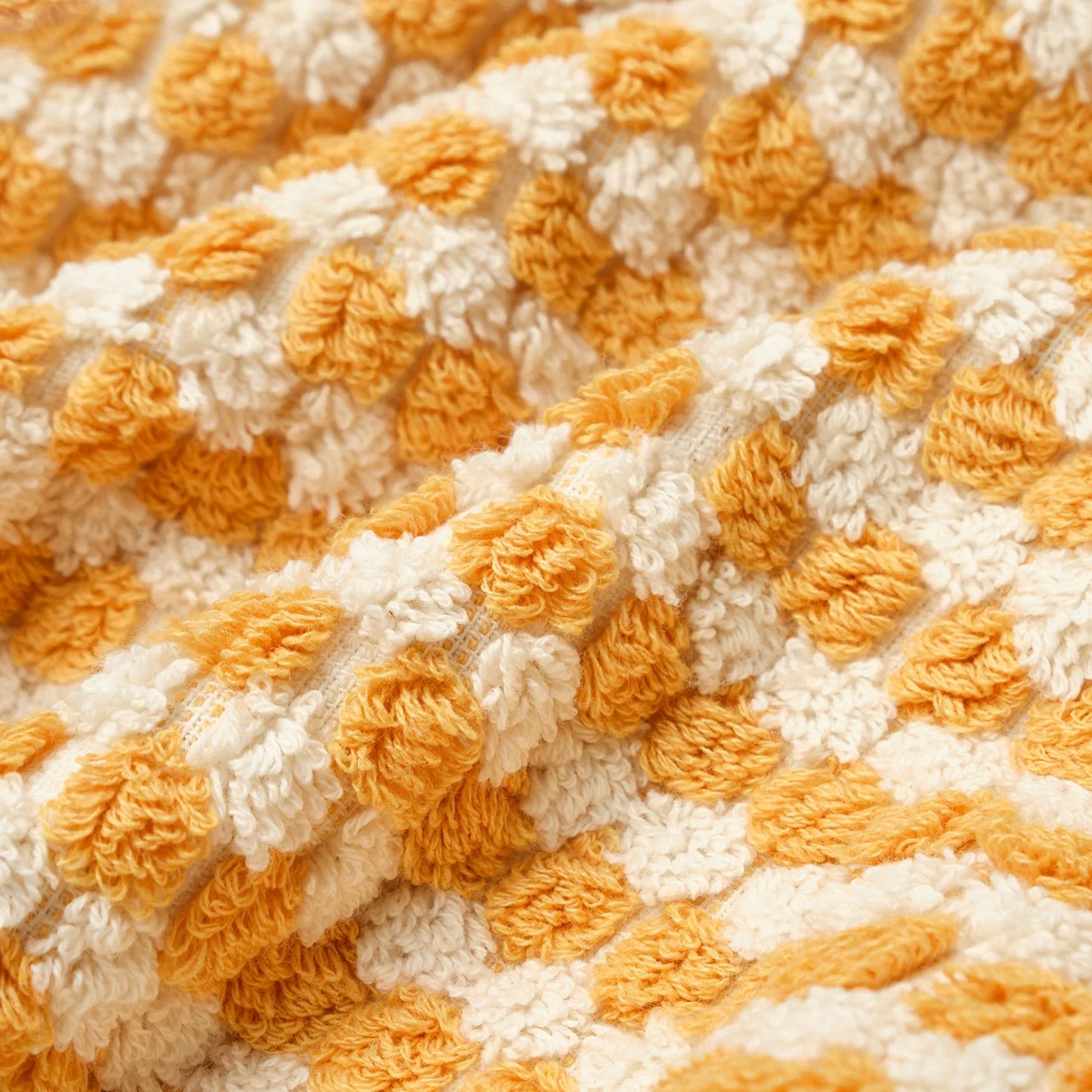 PomPom Terry Beach Bath Towel / Yellow - Marsikoh