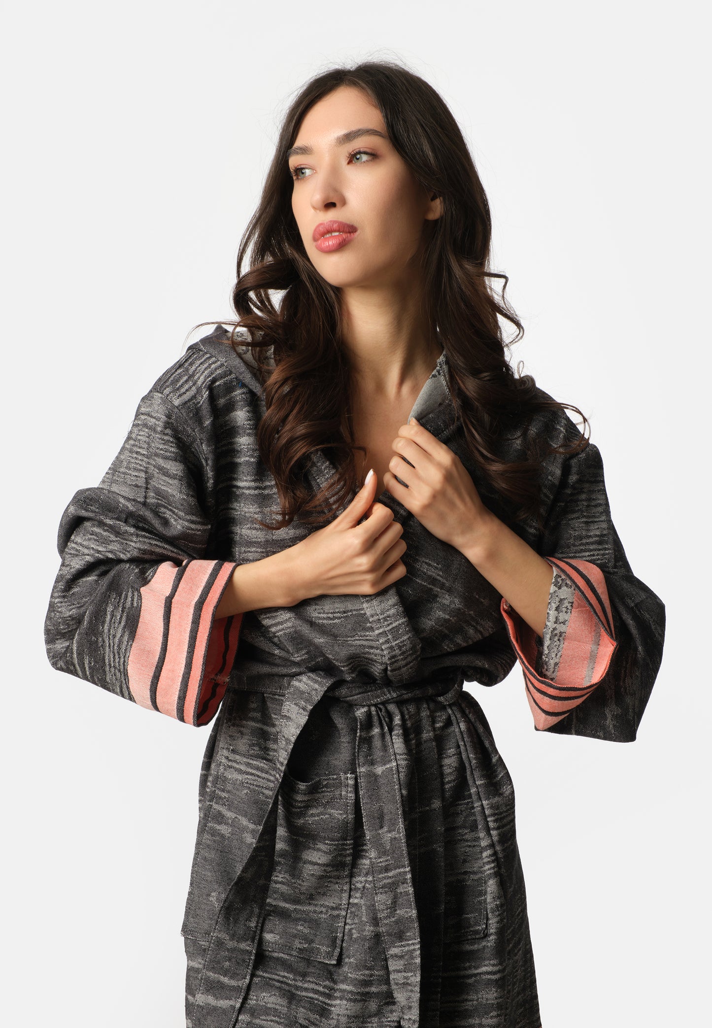 Melange Robe - Black