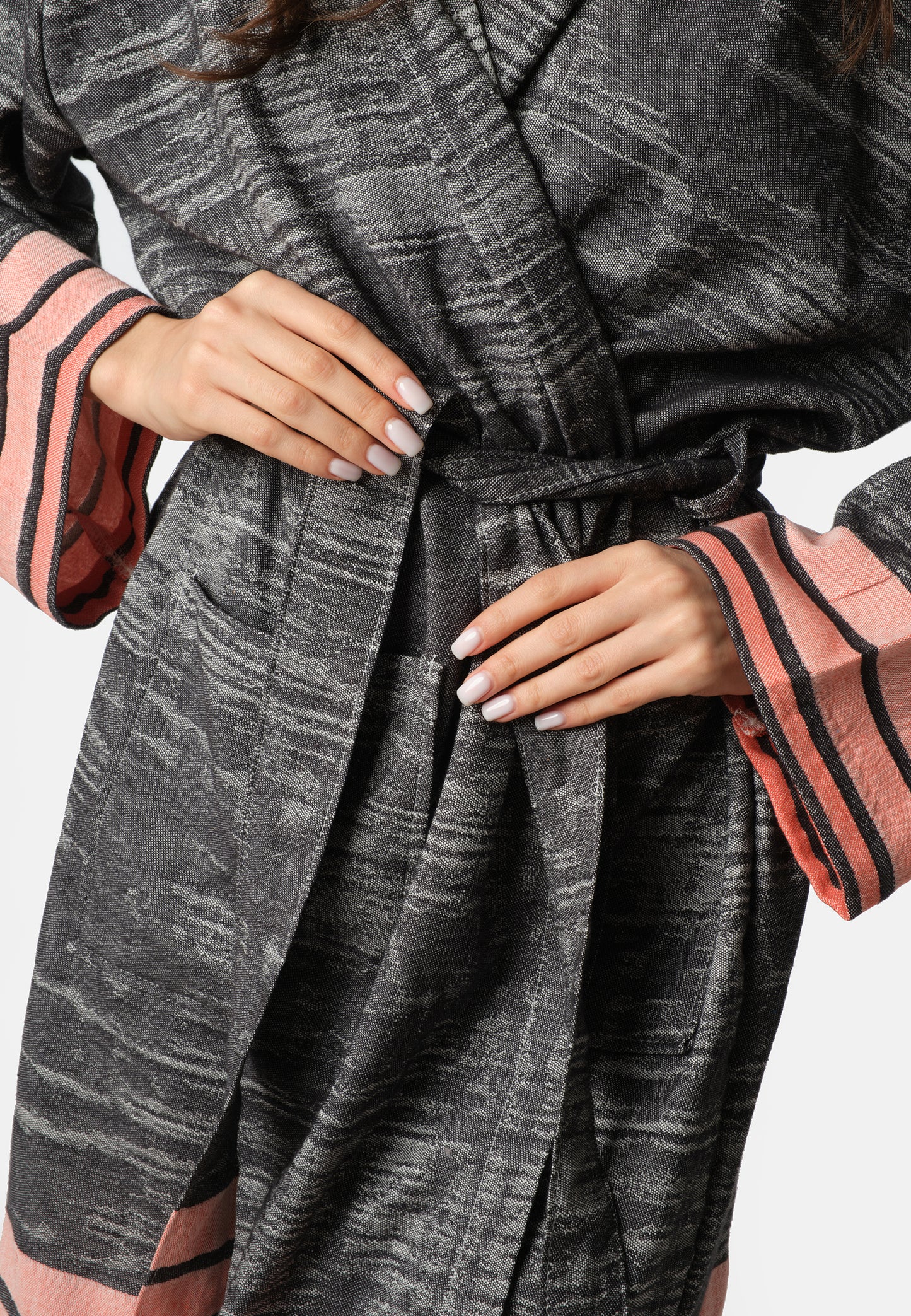 Melange Robe - Black