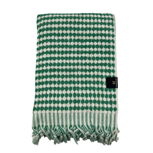 PomPom Terry Beach Bath Towel / Green