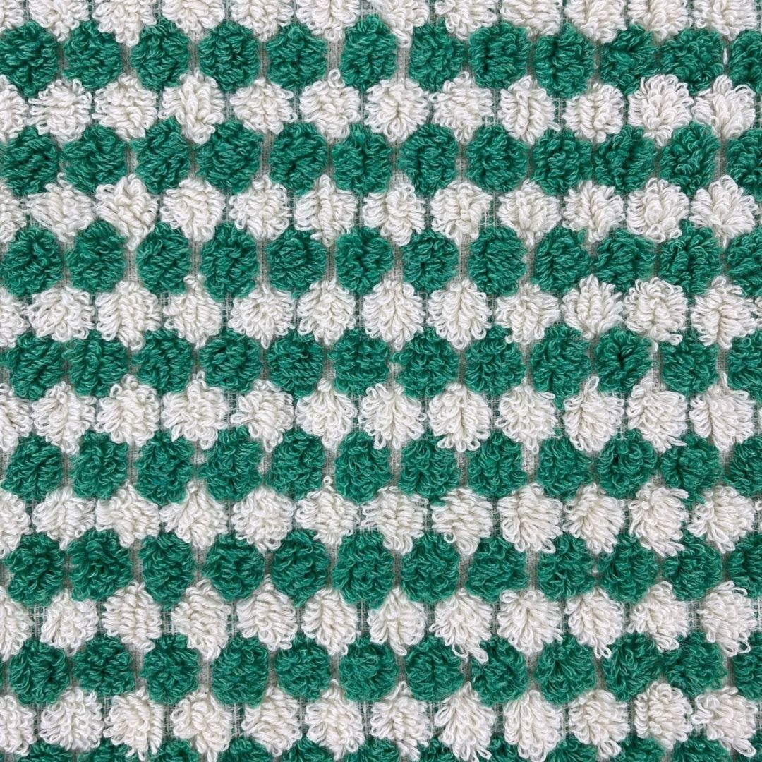 PomPom Terry Beach Bath Towel / Green