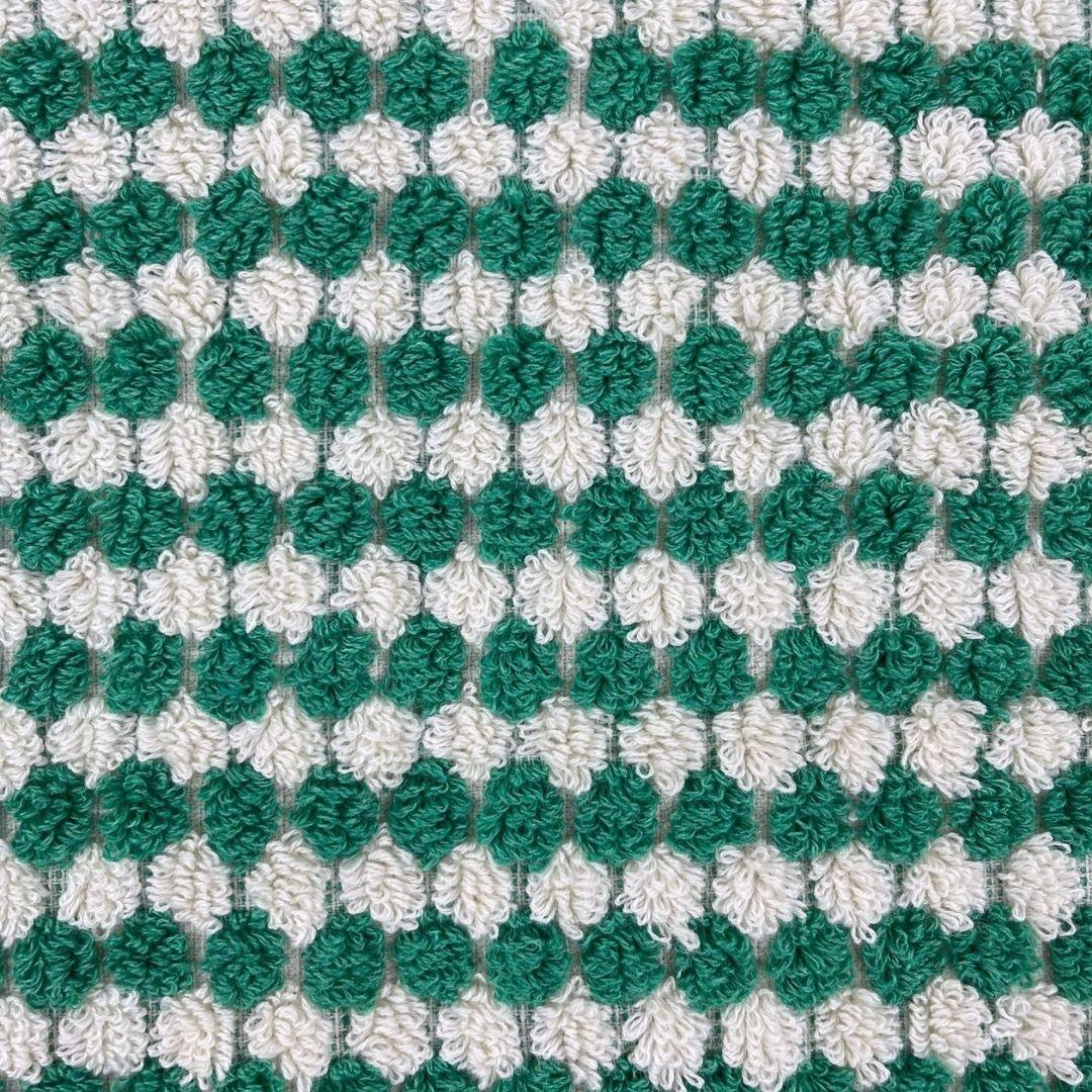 PomPom Terry Beach Bath Towel / Green - Marsikoh