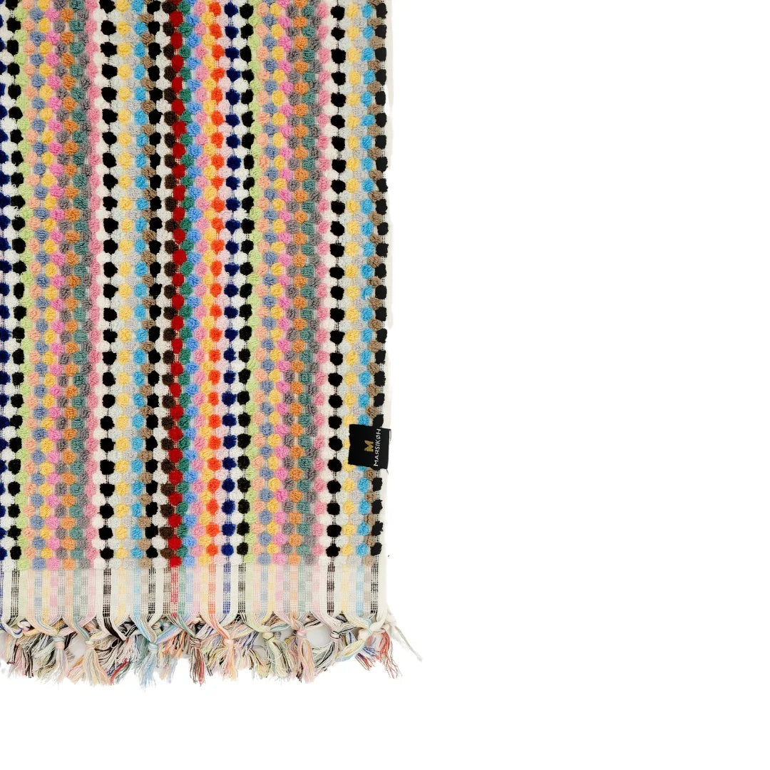 PomPom Terry Beach Bath Towel / Multi-coloured - Marsikoh