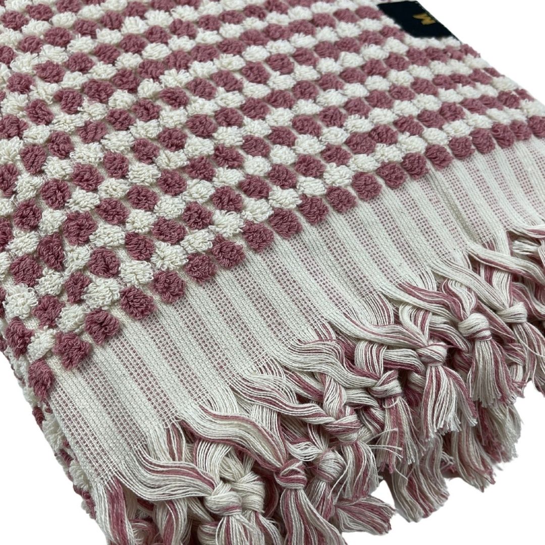 PomPom Terry Beach Bath Towel / Pink