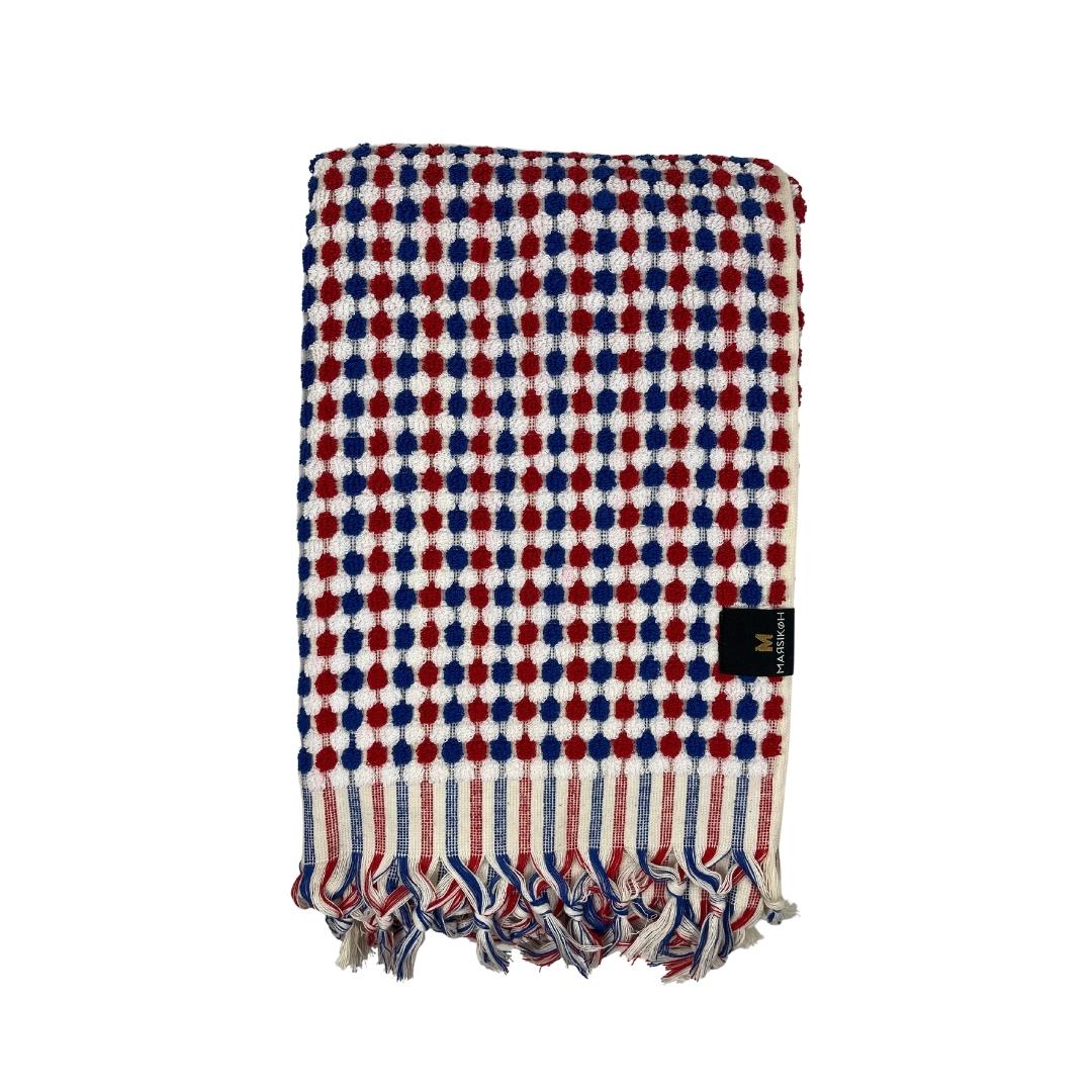 PomPom Terry Beach Bath Towel / Bordeaux
