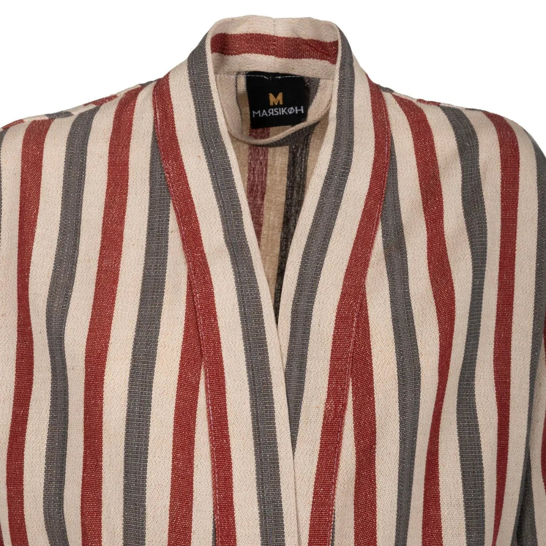 Regal Robe Bordeaux Grey - Marsikoh