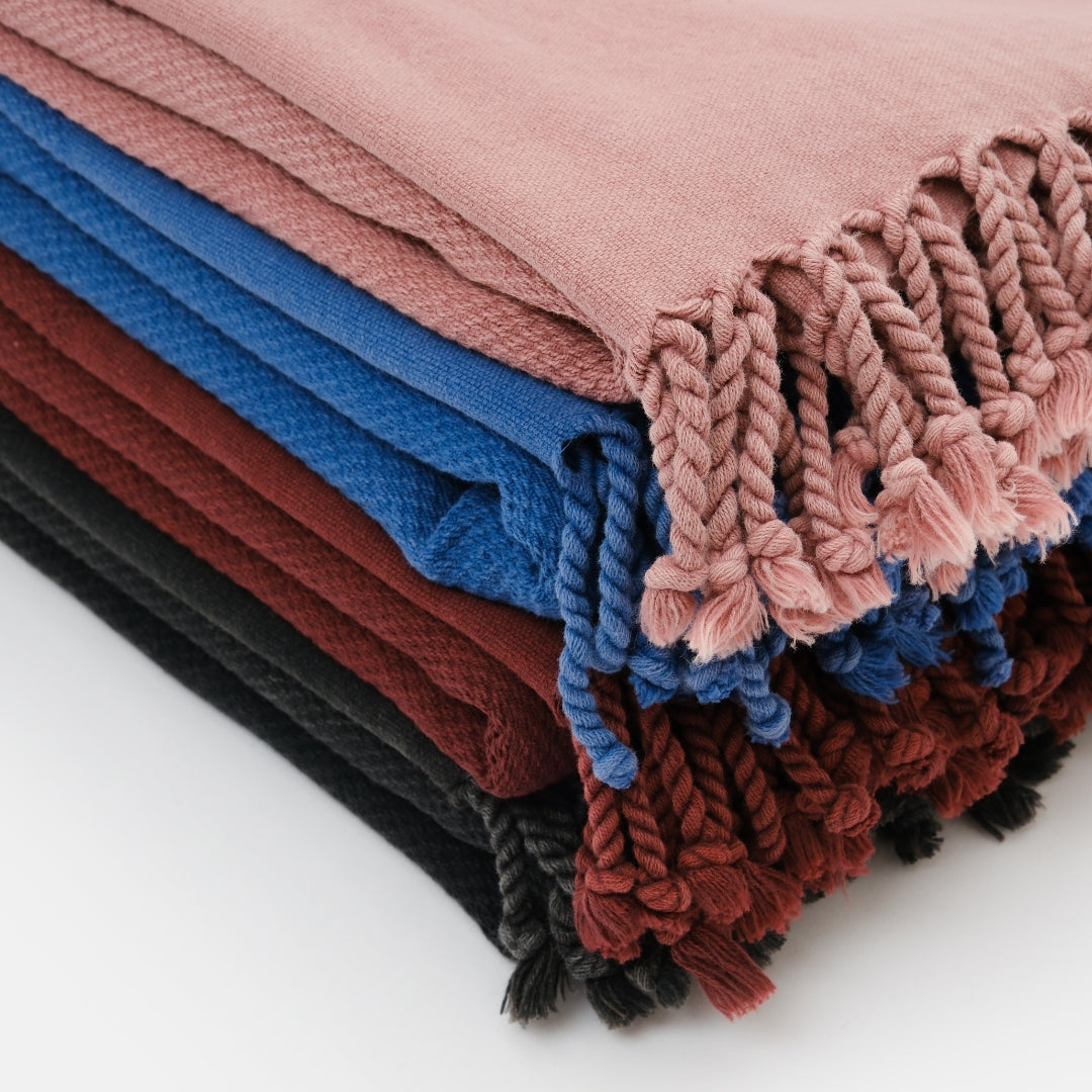 Stonewashed Peshtemal Beach Towel