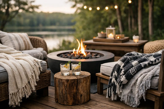 How to Use Throw Blankets Outdoors with Style