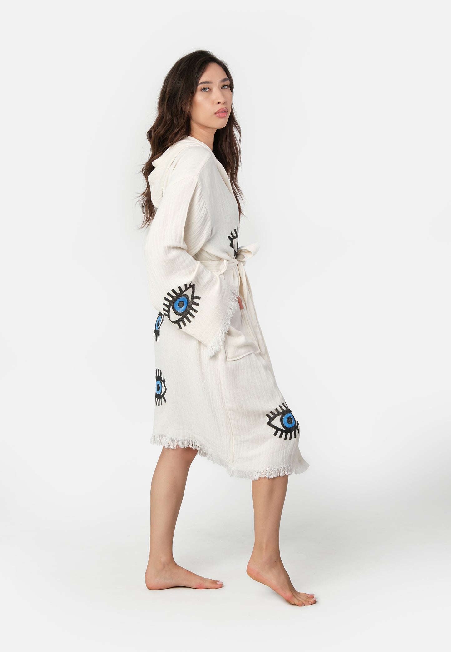 Nuvola Luxe Robe - Evil Eye Wooden Stamp