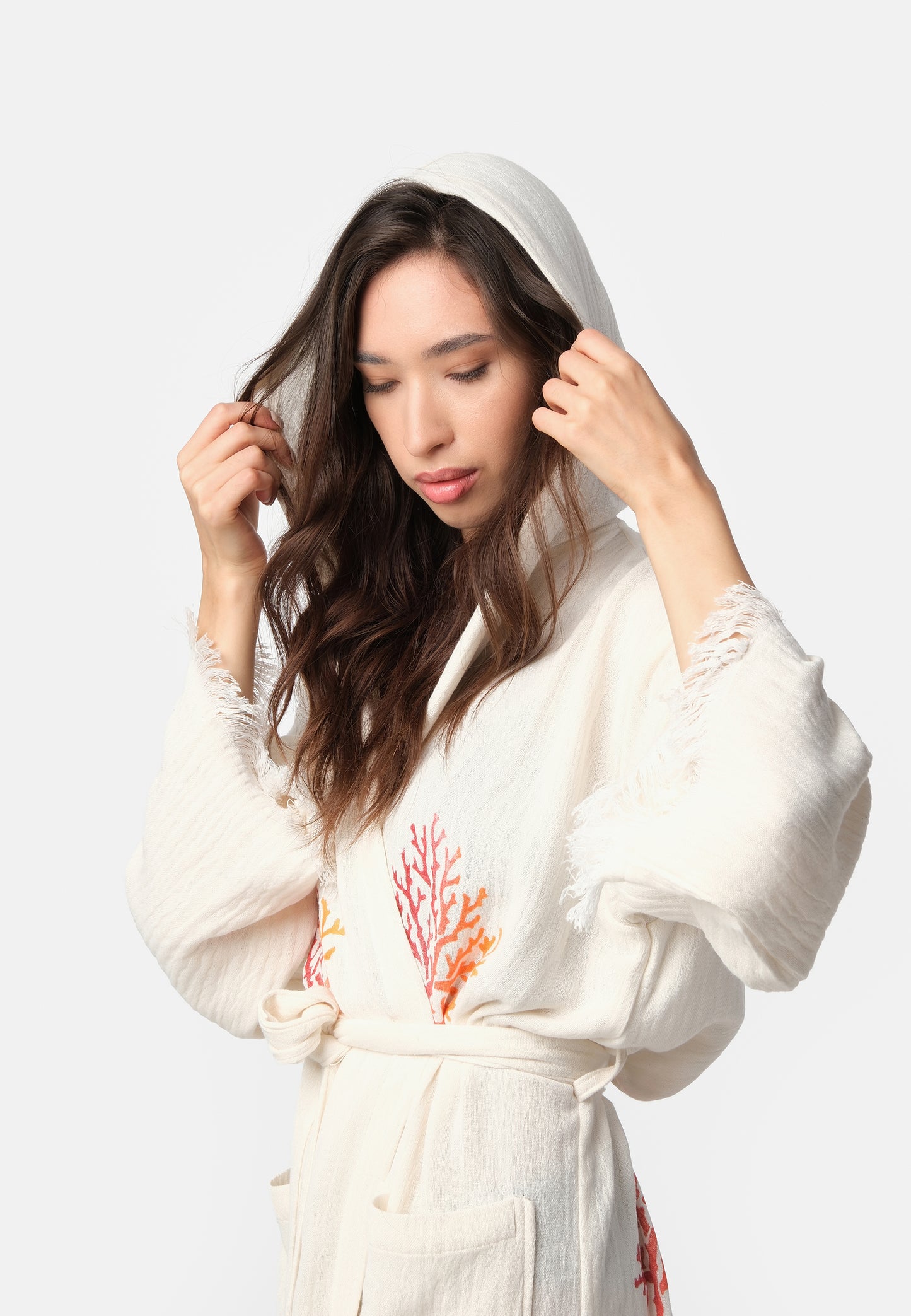 Nuvola Luxe Robe - Coral Wooden Stamp