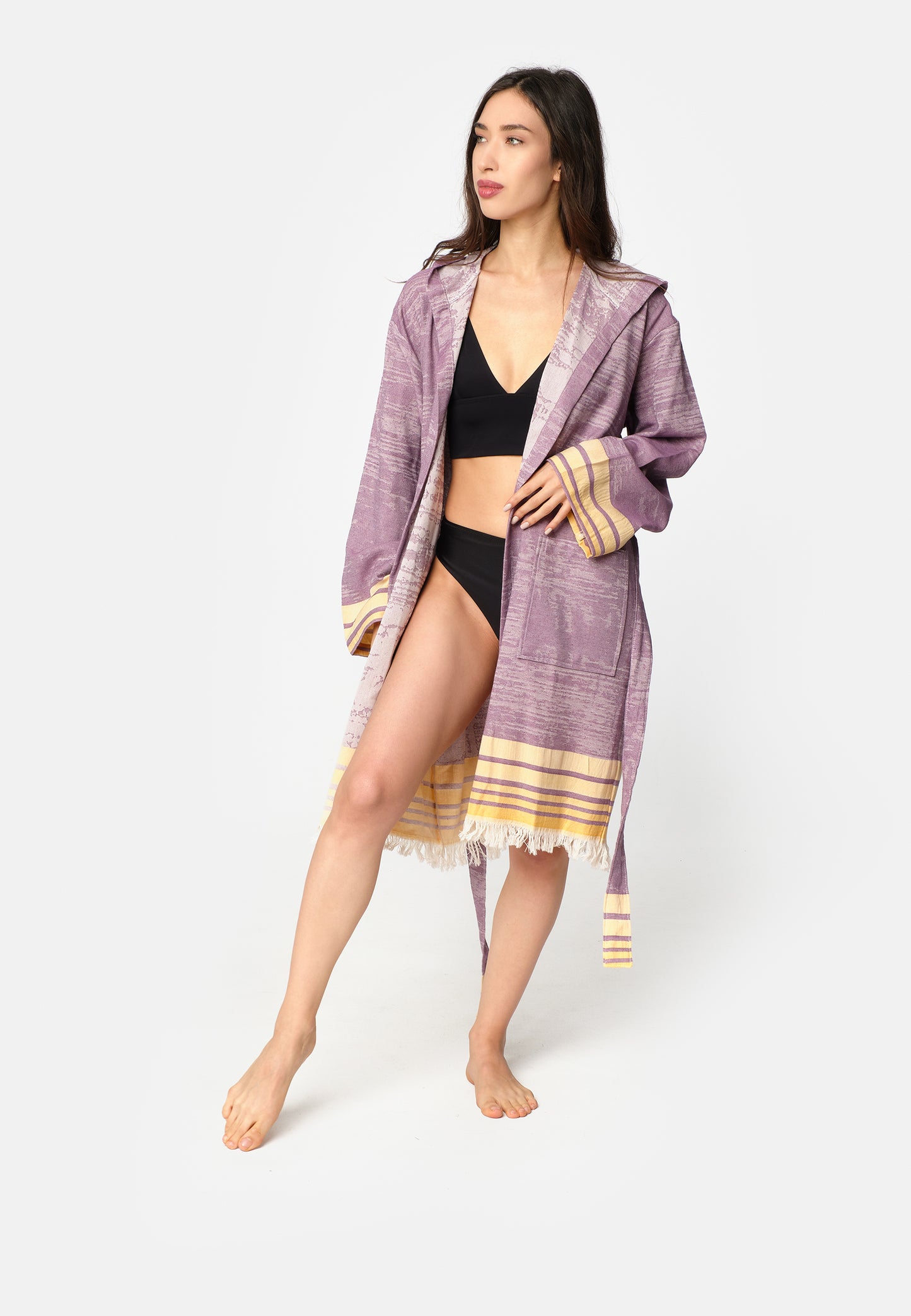 Melange Robe - Purple