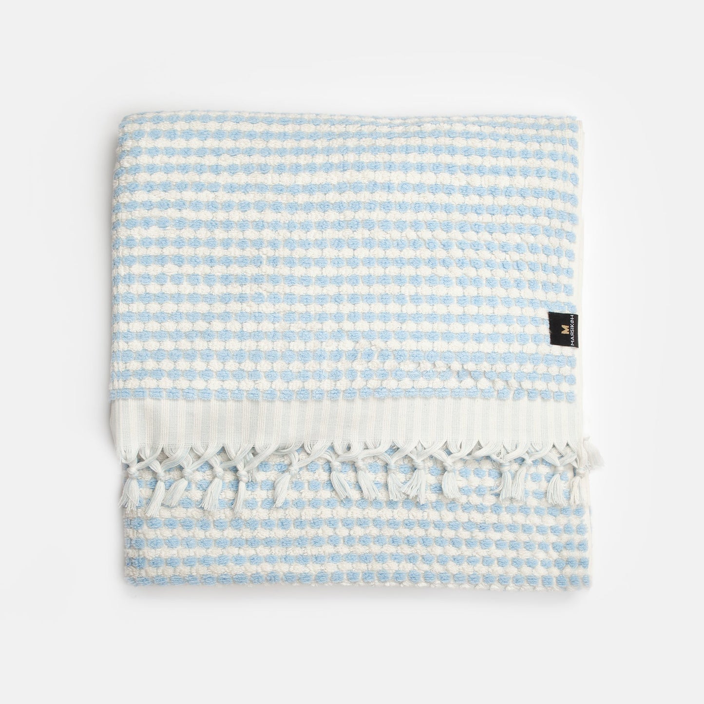 PomPom Terry Beach Bath Towel / Blue