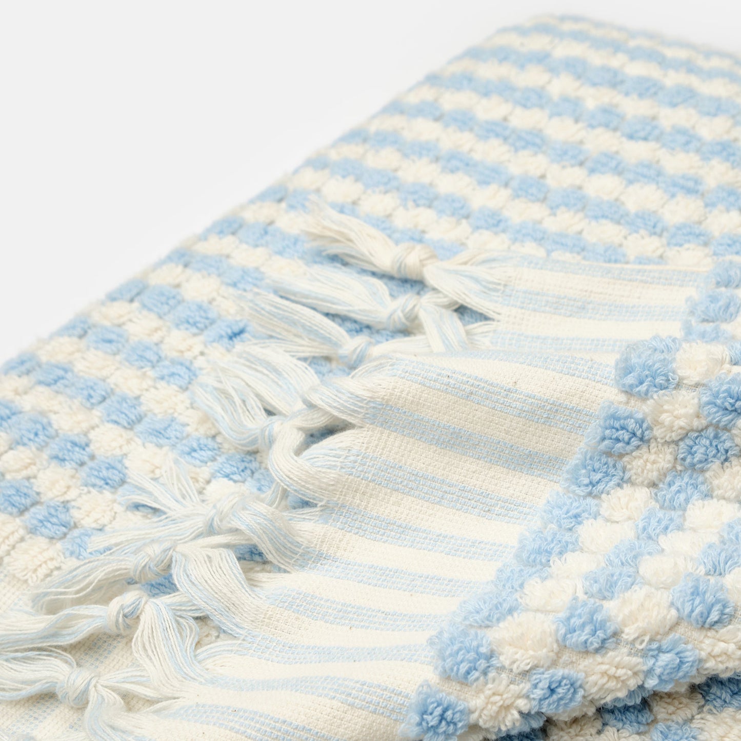 PomPom Terry Beach Bath Towel / Blue