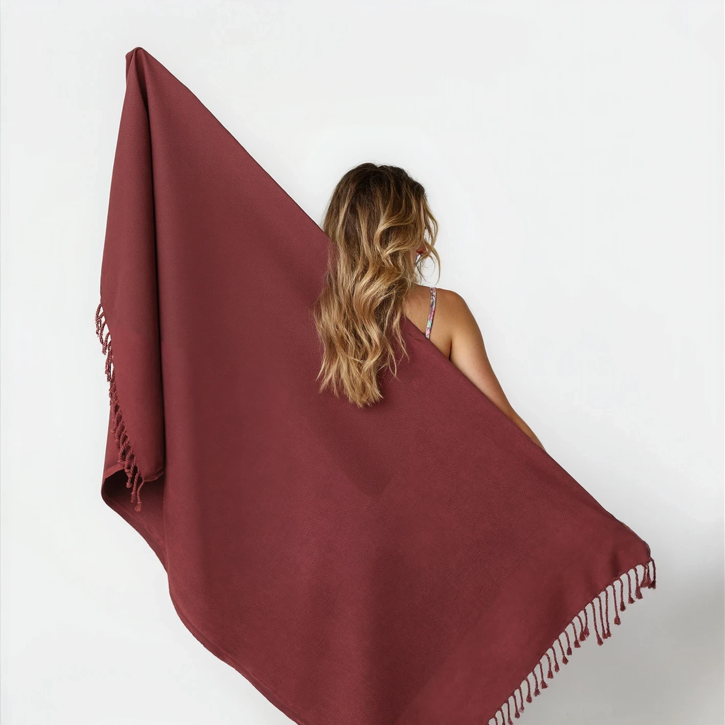 Stonewashed Peshtemal Beach Towel
