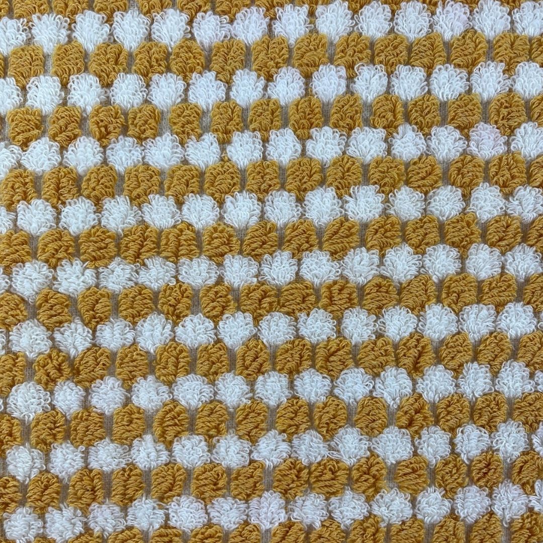 PomPom Terry Beach Bath Towel / Yellow